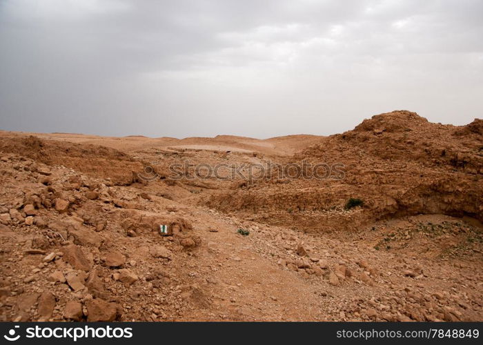 Hiking in judean desert for travel