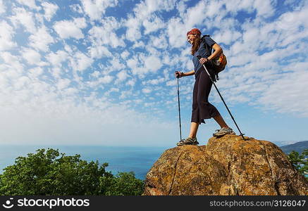 hiking woman