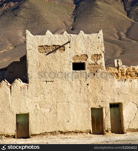 hill africa in morocco the old contruction and historical village