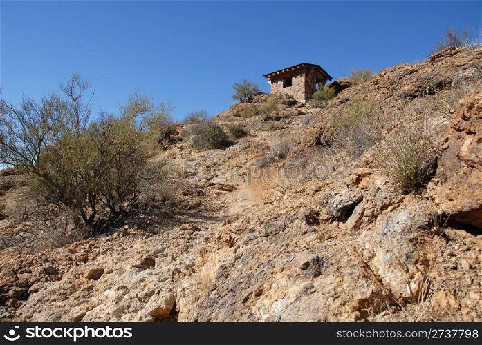 Hilltop hut, Gates Pass, Tucson, Arizona