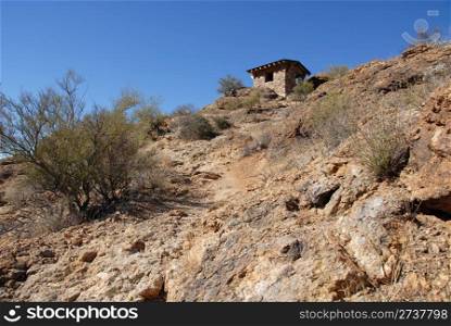 Hilltop hut, Gates Pass, Tucson, Arizona