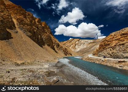 Himalayan landscape in Hiamalayas. Himachal Pradesh, India