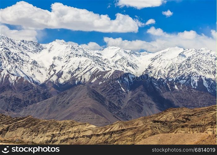 Himalayan Mountain Range in Ladakh Region, India