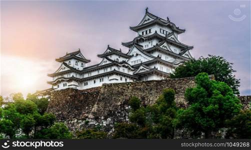 Himeji Castle also known as White Heron Castle in Himeji, Japan. Its elegant is widely considered as Japan&rsquo;s most spectacular castle for its size and beauty and well preserved, complex castle grounds.