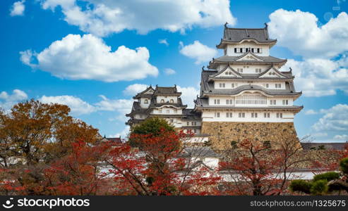 Himeji Castle white heron castle, Unesco World Heritage Site Himeji castle, An elegant and impregnable samurai fortress, Hyogo prefecture, Japan.