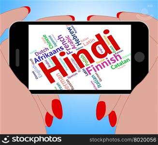 Hindi Language Showing India Translate And Translator