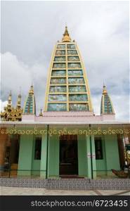 Hindu buddhist temple near Shwe Dagon pagoda in Yangon, Myanmar