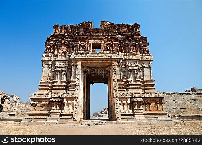 Hindu temple, Hampi, Karnataka state,India