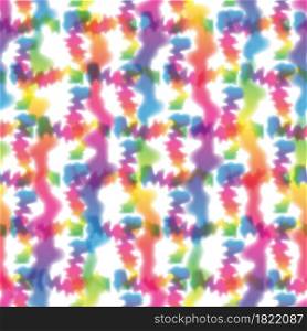 Hippie Tie Dye Rainbow LGBT Plaid Seamless Pattern in Abstract Background Style. Colorful Shibori Psychedelic Texture with Check and Stripes.. Hippie Tie Dye Rainbow LGBT Plaid Seamless Pattern in Abstract Background Style. Colorful Shibori Psychedelic Texture with Check and Stripes