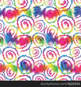 Hippie Tie Dye Rainbow LGBT Swirl Seamless Pattern in Abstract Background Style. Colorful Shibori Psychedelic Texture with Spiral Shape and Waves.. Hippie Tie Dye Rainbow LGBT Swirl Seamless Pattern in Abstract Background Style. Colorful Shibori Psychedelic Texture with Spiral Shape and Waves