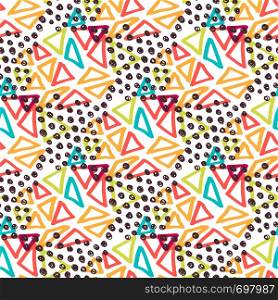Hipster seamless pattern. Fashion background with triangles. Vector for print, fabric. Hipster seamless pattern. Fashion background with triangles. Vector for print, fabric, textile, wrapping