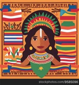 Hispanic heritage image illustration