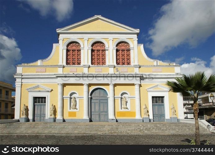 Historic Basilica of Pointe-a-Pitre, Guadeloupe, Caribbean