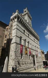 Historic building at Piazza Grande, Montepulciano, Siena, Tuscany, Italy