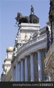 Historic buildings in the city of Madrid, Spain