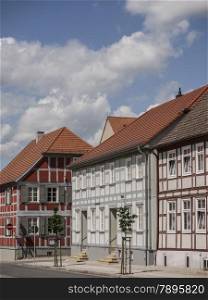 Historic buildings in Wusterhausen-Dosse, Brandenburg, Germany
