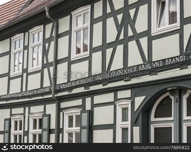 Historic buildings in Wusterhausen-Dosse, Brandenburg, Germany - Details