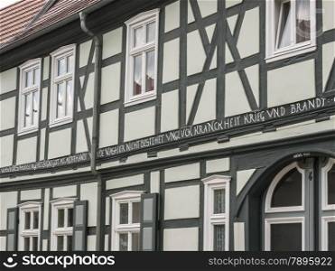 Historic buildings in Wusterhausen-Dosse, Brandenburg, Germany - Details