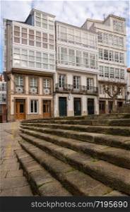 Historic buildings of A Coruna, Galicia, Spain