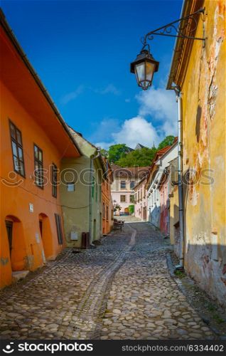 historic centre of Sighisoara city, Transylvania, Romania