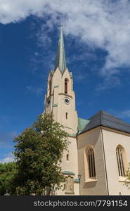 Historic church in Garmisch-Partenkirchen Bavaria Germany.. Historic church in Garmisch-Partenkirchen Bavaria Germany