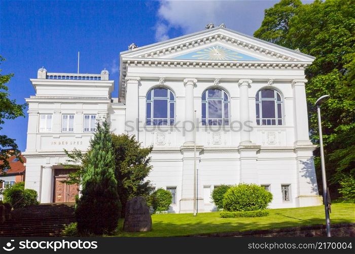 Historic Freemason?s Hall in Flensburg, Germany
