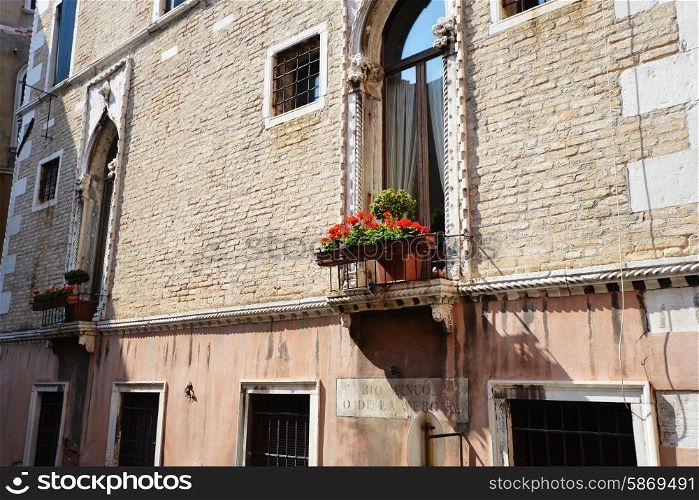 Historic houses, squares and streets in Venice