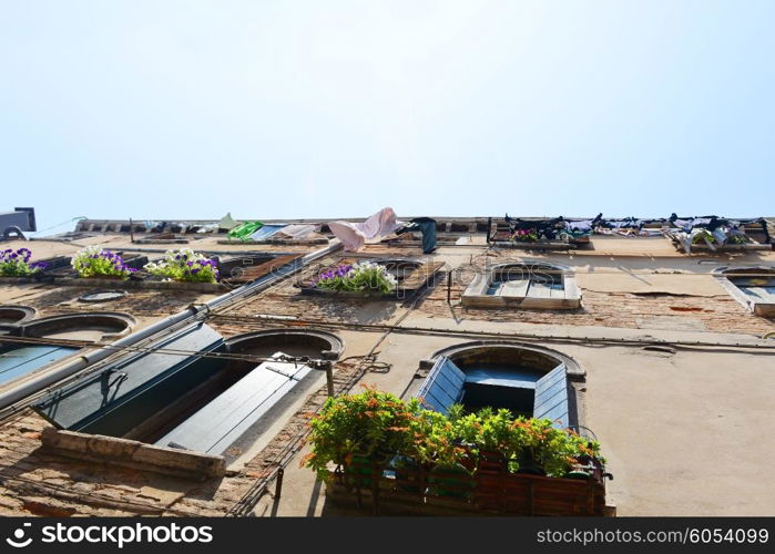 Historic houses, squares and streets in Venice