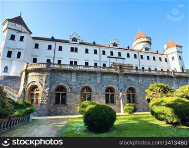 Historic medieval Konopiste Castle in Czech Republic ( central Bohemia, near Prague )