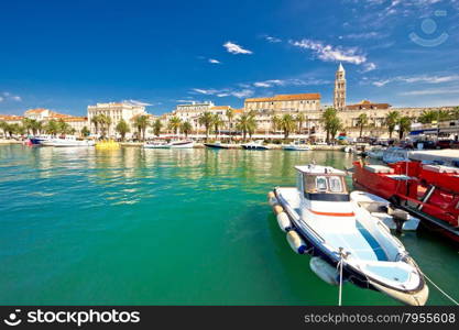 Historic Split architecture waterfront view, Dalmatia, Croatia