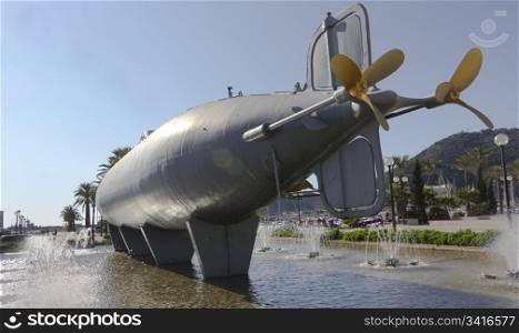 historic submarine built in 1888 by Isaac Peral