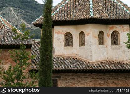 Historic tower in Moorish style in Spain