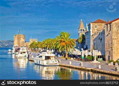 Historic Trogir waterfront architecture view, Dalmatia, Croatia