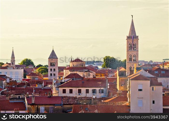 Historic Zadar skyline and rooftops, Dalmatia, Croatia