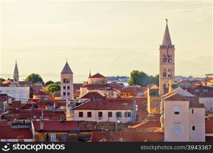 Historic Zadar skyline and rooftops, Dalmatia, Croatia