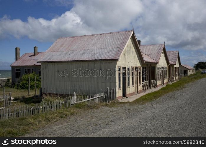 Historical buildings, Estancia San Gregorio, Patagonia, Chile