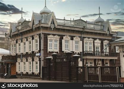 historical center of Irkutsk. Russian Federation.