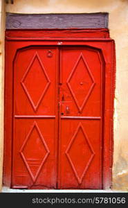 historical in antique building door morocco style africa wood and metal rusty&#xA;