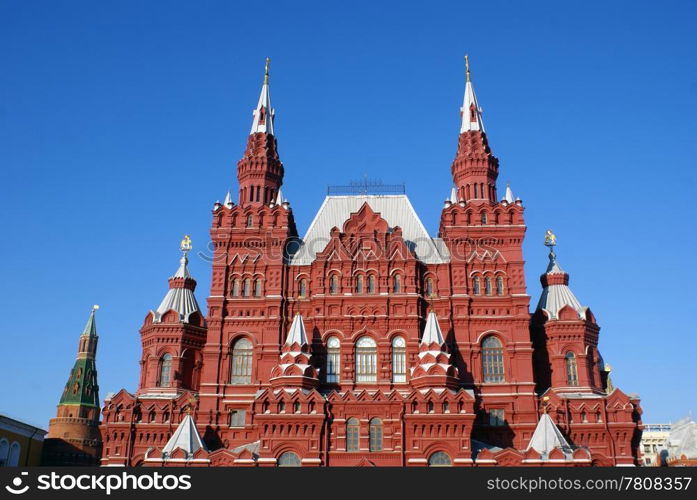 Historical museum on the Red Square in Moscow