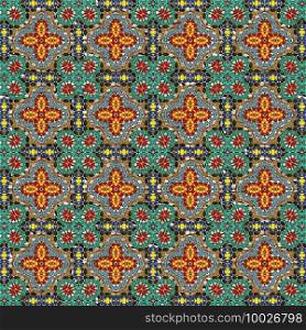 Historical persian geometric symbols pattern design