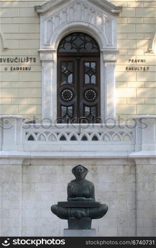 History of the Croats sculpture of a woman