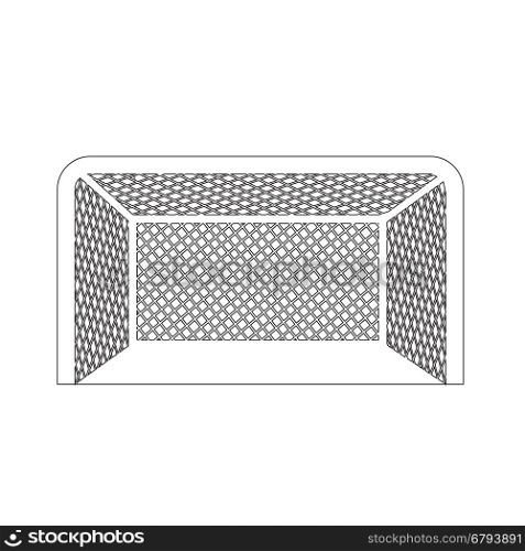 hockey gate icon illustration design