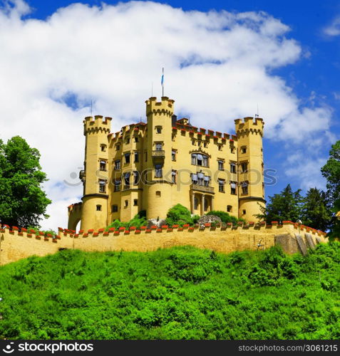 Hohenschwangau castle. Legendary castles of Bavaria, Germany