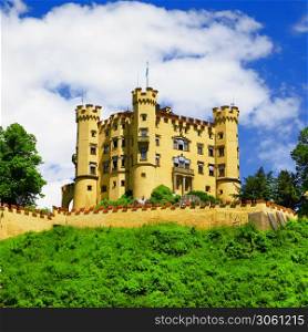 Hohenschwangau castle. Legendary castles of Bavaria, Germany