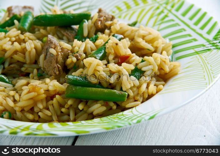 Hokkien fried rice - Chinese-style wok fried rice dish in many Chinese restaurants