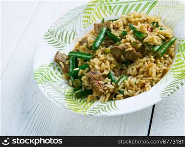 Hokkien fried rice - Chinese-style wok fried rice dish in many Chinese restaurants