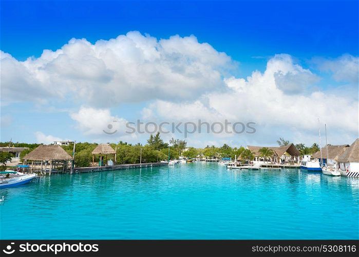 Holbox island port in Quintana Roo of Mexico
