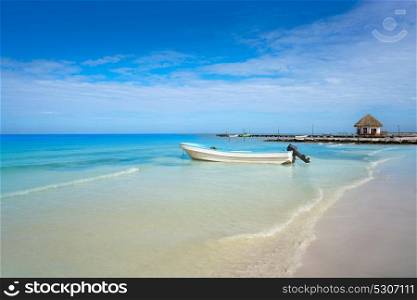 Holbox tropical Island in Quintana Roo of Mexico