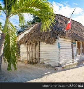 Holbox tropical Island in Quintana Roo of Mexico