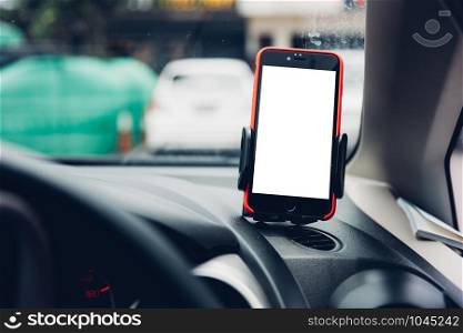Holder car mobile phone gps navigation map blank white screen